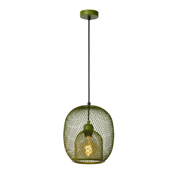 Lucide JERREL - Pendant light - Ø 25 cm - 1xE27 - Green image 1