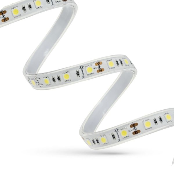 LED STRIP 48W 5050 60LED CW 1m (roll 5m) - with cover image 7