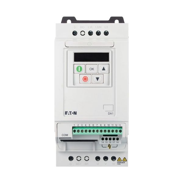 Variable frequency drive, 500 V AC, 3-phase, 4.1 A, 2.2 kW, IP20/NEMA 0, 7-digital display assembly image 12