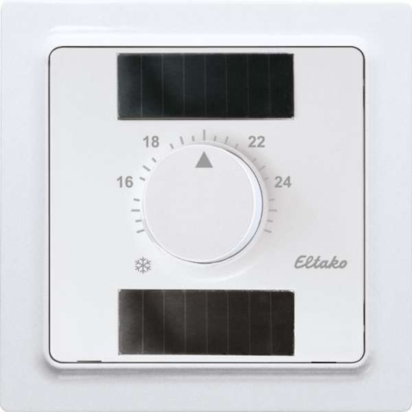 Wireless temperature controller in E-Design55, polar white glossy image 1