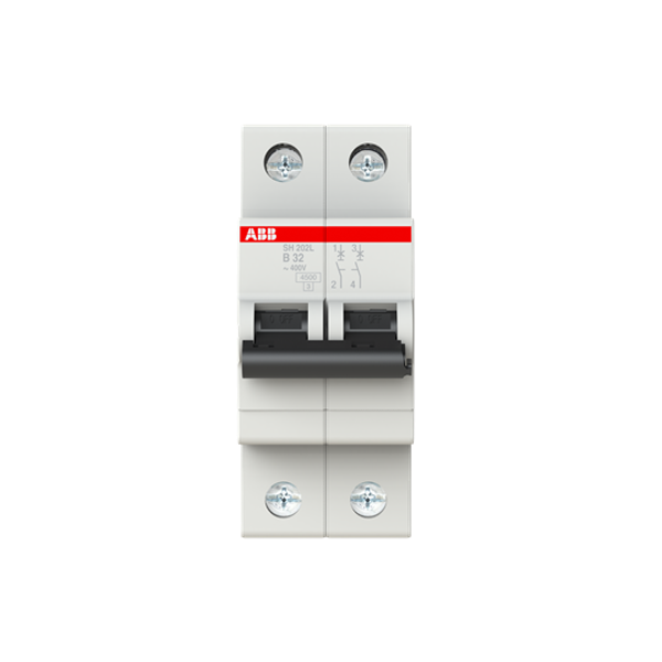 SH202L-B32 Miniature Circuit Breaker - 2P - B - 32 A image 2