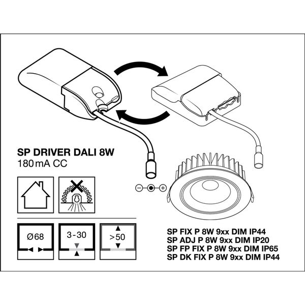 SP DRIVER DALI 8W image 8