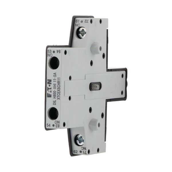 Auxiliary contact module, 2 pole, Ith= 10 A, 1 N/O, 1 NC, Side mounted, Screw terminals, DILH600 - DILH800 image 7