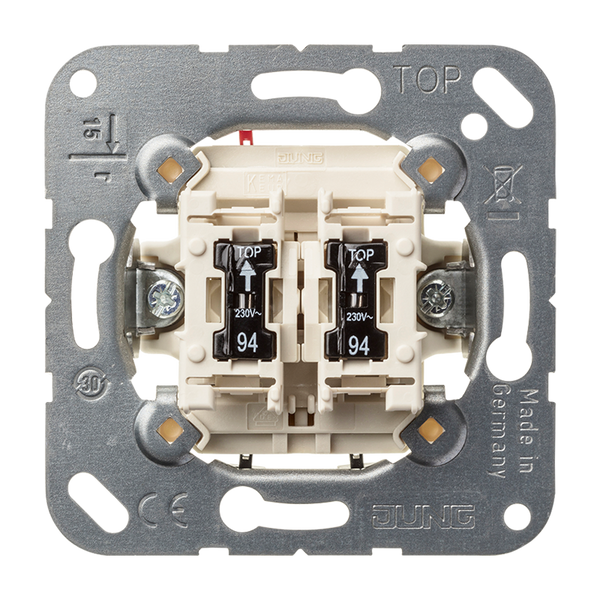 2-gang switch insert 1-pole, 1-way 505U5 image 3