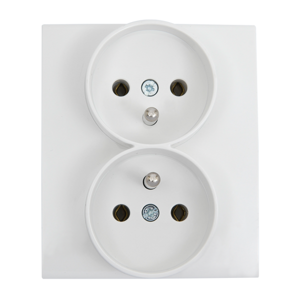 Linnera-Rollina 3 Gang Poland Type UPS Socket White image 1