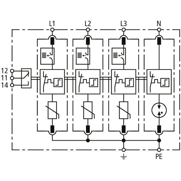 DEHNguard M surge arrester type 2 4-pole Uc 275V w. ACI technology image 3