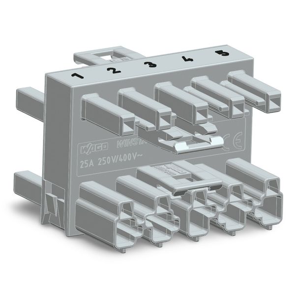 3-way distribution connector 5-pole Cod. B gray image 1