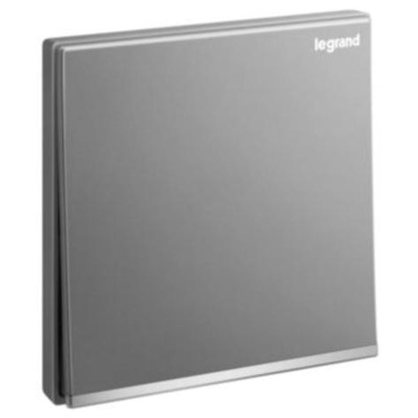 Galion - 1 gang 2 way switch 16AX - Dark Silver image 1