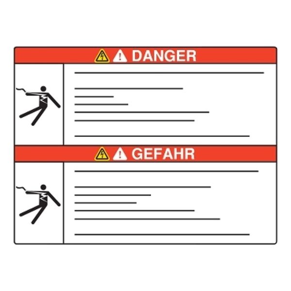 ***SAFETY LABELS ENGLISH ERMAN image 1