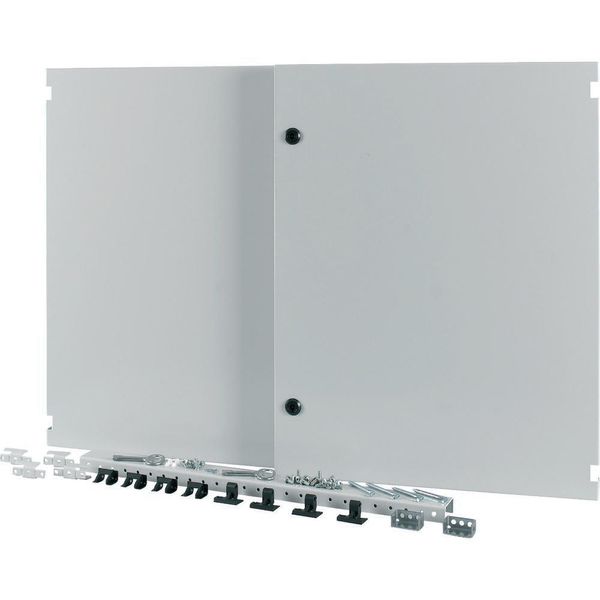 Section wide door, closed, HxW=700x1200mm, IP55, grey image 3