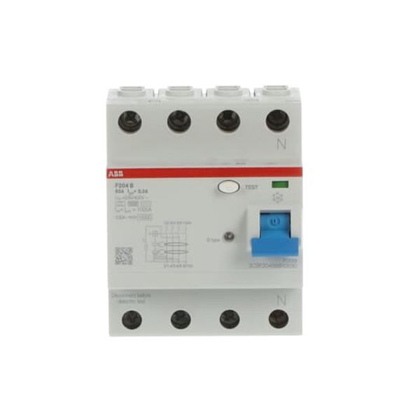 F204 AC-25/0.1 Residual Current Circuit Breaker 4P AC type 100 mA image 3