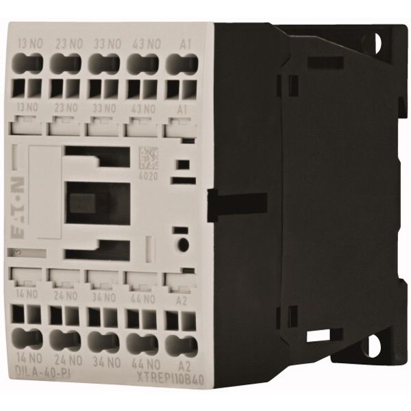 Contactor relay, 220 V 50/60 Hz, 4 N/O, Push in terminals, AC operation image 2