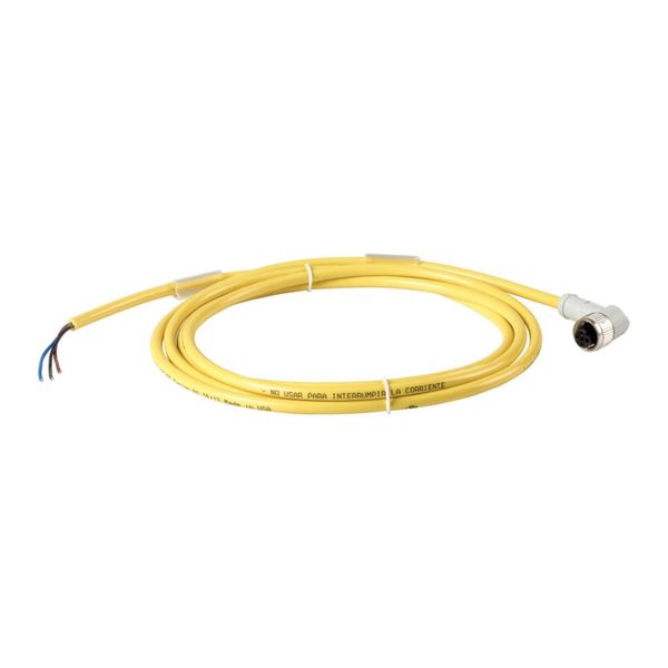 Connection cable, 4p/3Ltg, DC current, coupling m12 angled, open end, L=2m image 4