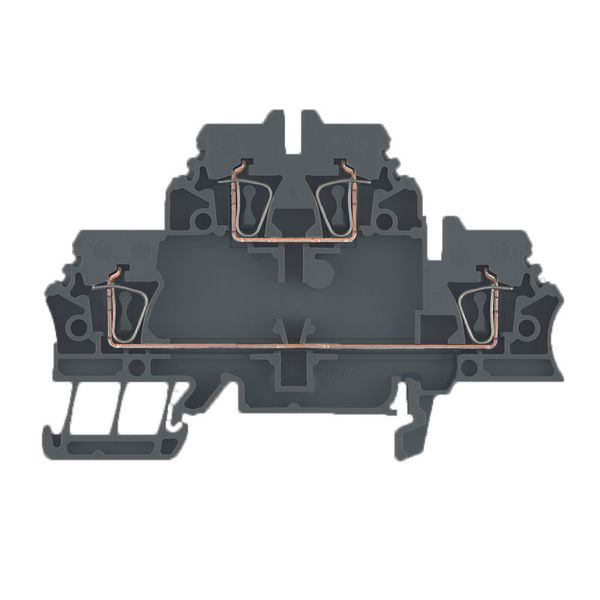 Multi-tier modular terminal, Tension-clamp connection, 2.5 mm², 500 V, image 1