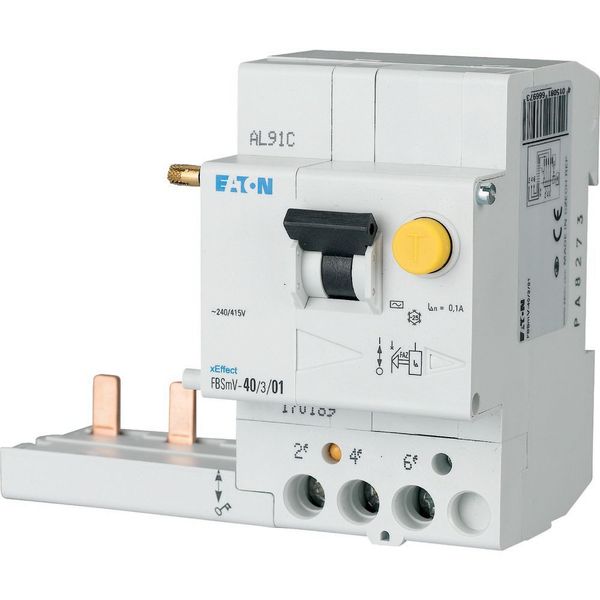 Residual-current circuit breaker trip block for FAZ, 40A, 3p, 100mA, type S/A image 4