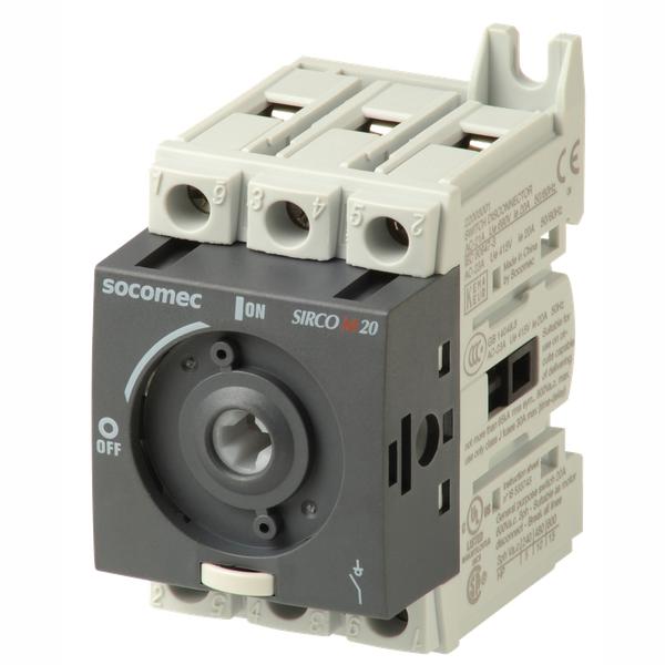 Modular load break switch body 3P 20A. SIRCO M1 image 1