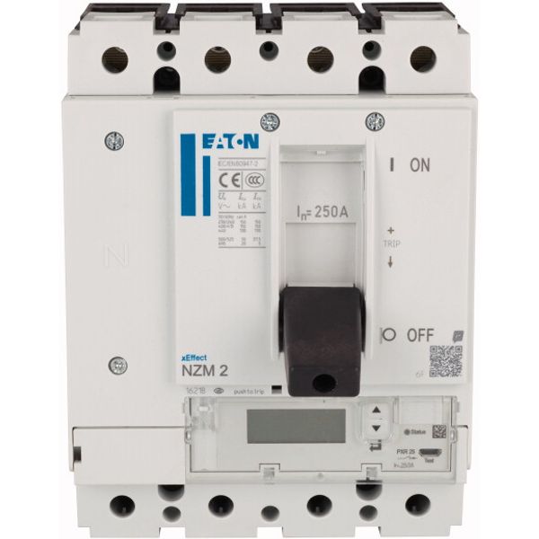 NZM2 PXR25 circuit breaker - integrated energy measurement class 1, 250A, 4p, variable, Screw terminal image 1