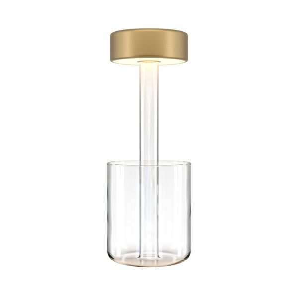 Modern AI Collaboration Battery lamp Gold image 1