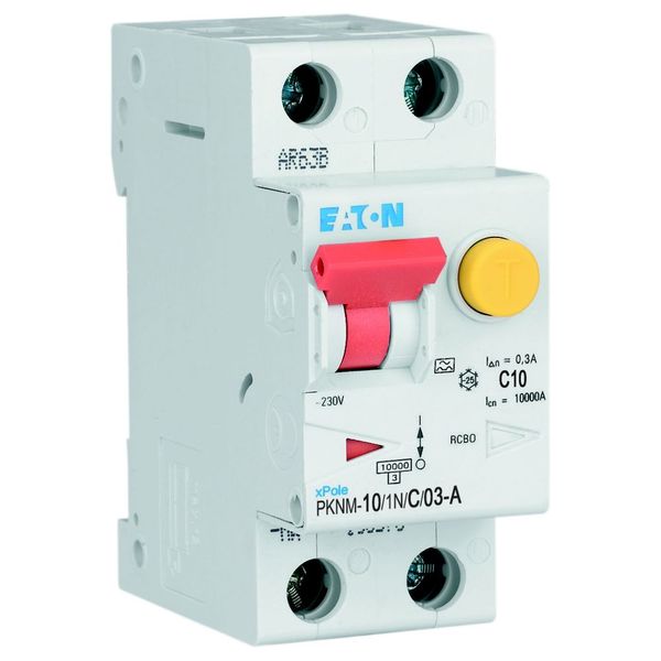 RCD/MCB combination, 10 A, 300 mA, MCB trip characteristic: C, 1p+N, RCD trip characteristic: A image 24