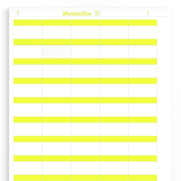 Cable coding system, 3.4 - 4.8 mm, 25 mm, Polyester film, yellow image 1