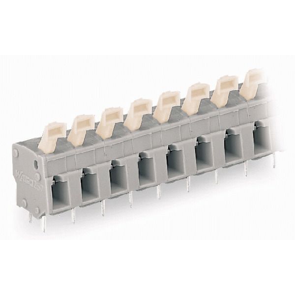 PCB terminal block push-button 2.5 mm² gray image 2