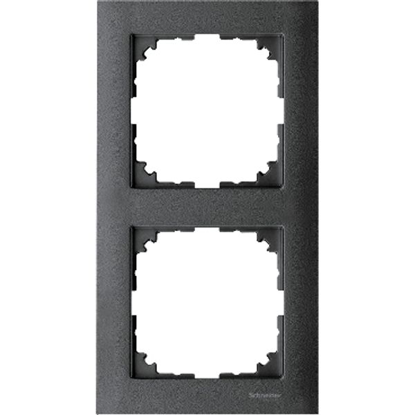 M-Pure frame, 2-gang, anthracite image 2