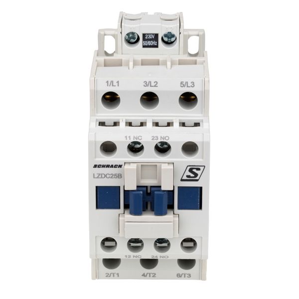 Contactor 3-pole, CUBICO Classic, 11kW, 25A, 1NO+1NC, 230VAC image 1