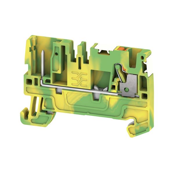 PE terminal, PUSH IN, 2.5 mm², Number of connections: 2, Number of lev image 1