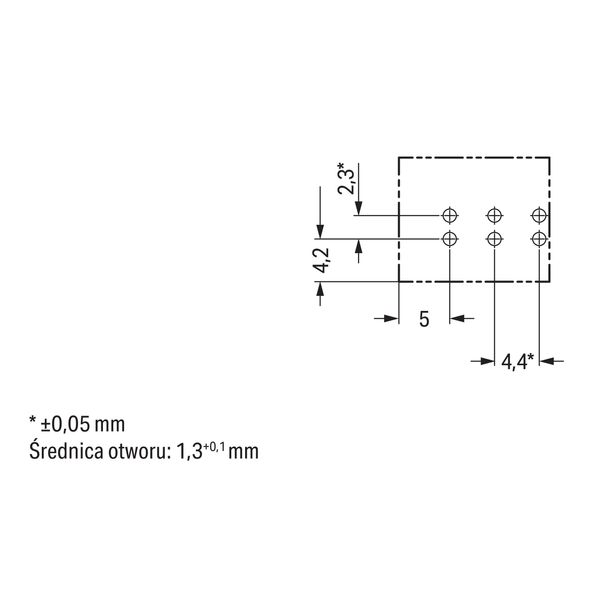 Socket for PCBs straight 3-pole black image 6