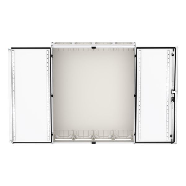 Wall-mounted enclosure EMC2 empty, IP55, protection class II, HxWxD=1250x1050x270mm, white (RAL 9016) image 8