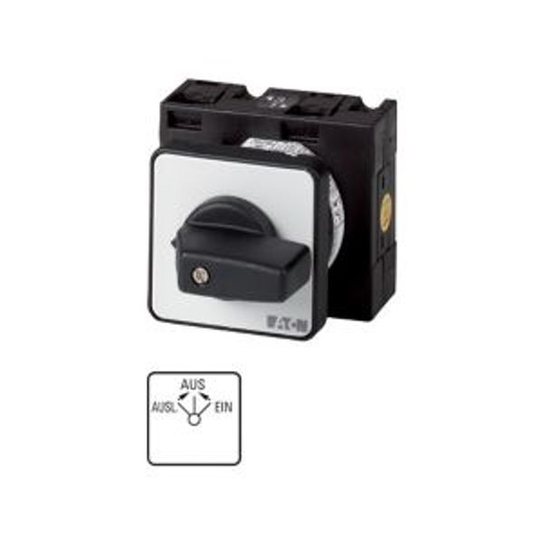 Universal control switches, T3, 32 A, center mounting, 2 contact unit(s), Contacts: 4, 45 °, momentary, With spring-return from both directions to OFF image 2