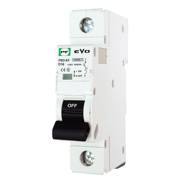 Miniature circuit breaker FB3-63 1P D 16A 10kA EVO image 1