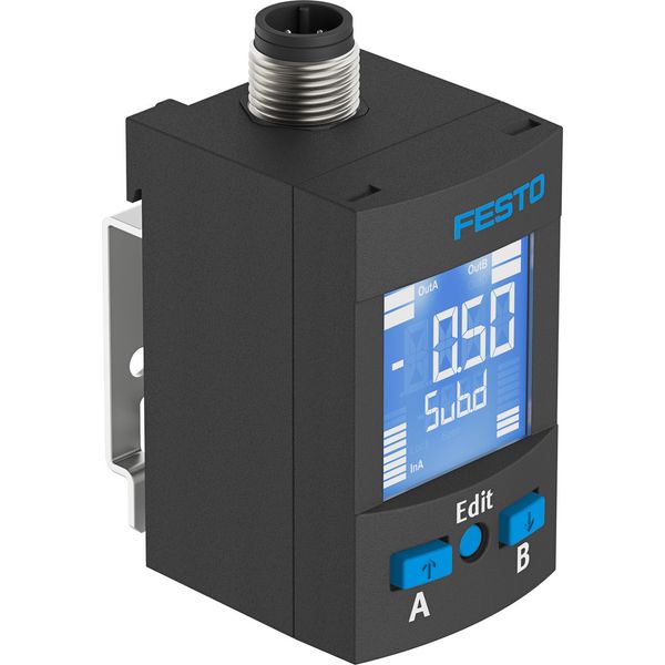 SPAU-P10R-W-G18FD-L-PNLK-PNVBA-M12U Pressure sensor image 1