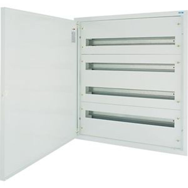 Complete flush-mounted flat distribution board, white, 33 SU per row, 4 rows, type C image 6
