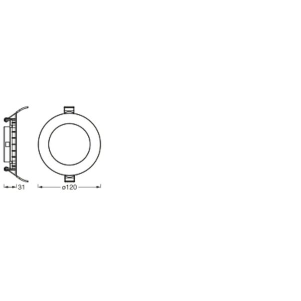 LED SPOT AND DOWNLIGHT RECESS SLIM 120mm 8W 3000K image 9