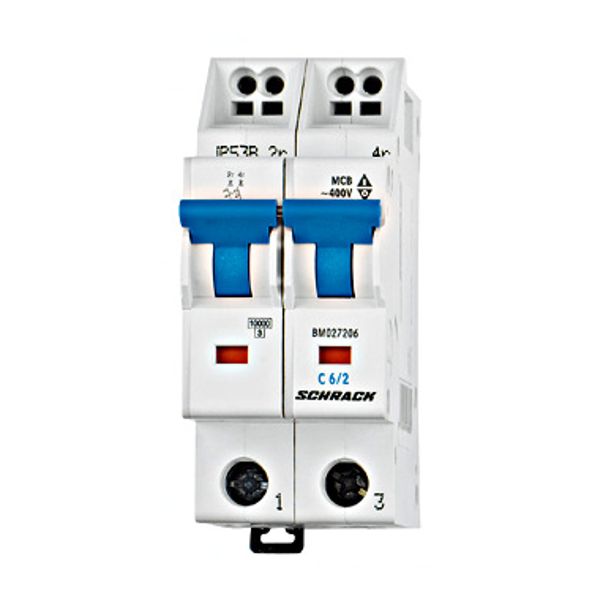 Miniature Curcuit Breaker (MCB) D, 10A, 2-pole, 10kA, cag image 1