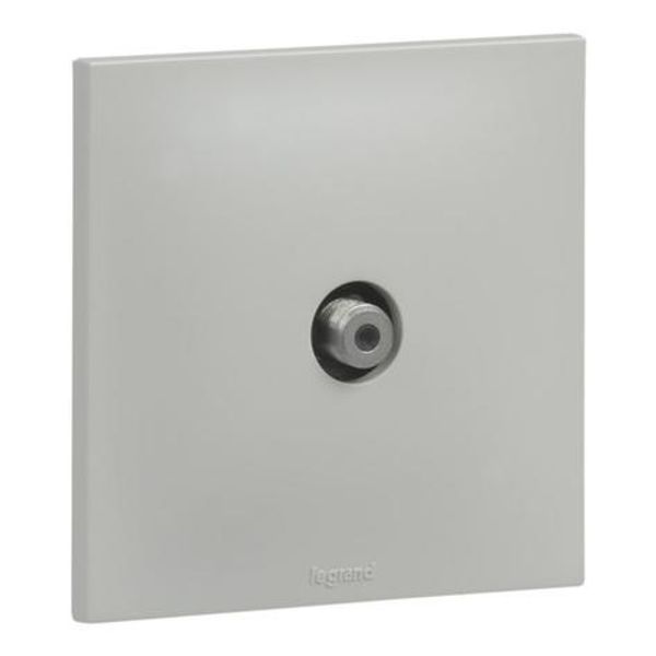 Type F TV socket Urbano star gray finish image 1