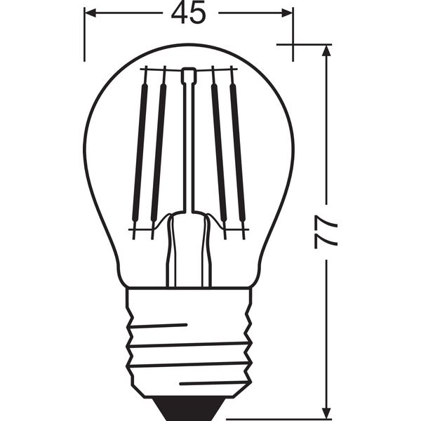 LED CLASSIC P P 5.5W 827 Clear E27 image 6