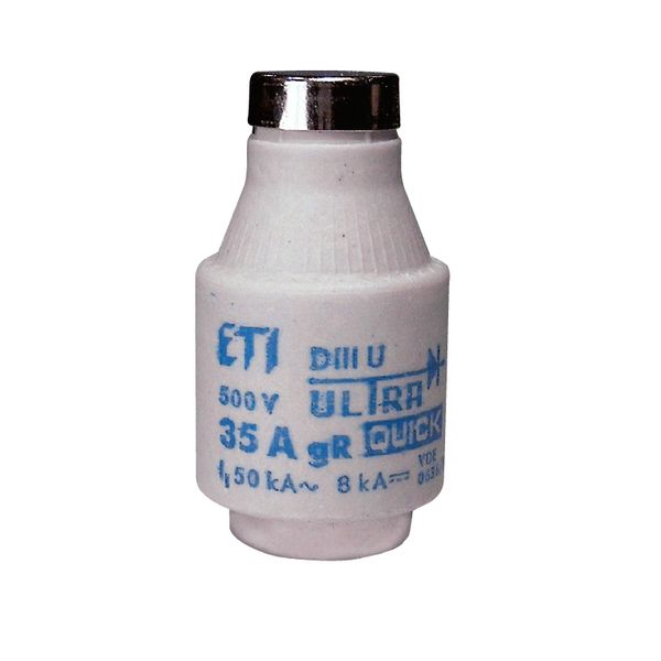 Fuse link, DIII UQ gR 63A/500V image 1