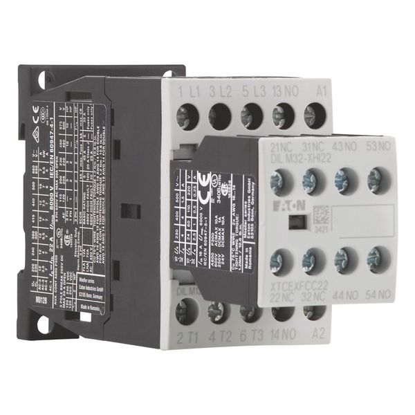 Contactor, 380 V 400 V 5.5 kW, 3 N/O, 2 NC, 24 V DC, DC operation, Screw terminals image 6