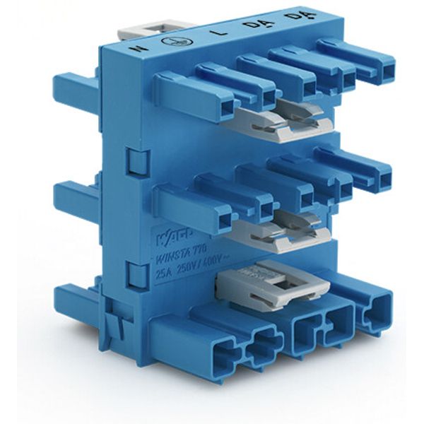 5-way distribution connector 5-pole Cod. I blue image 2