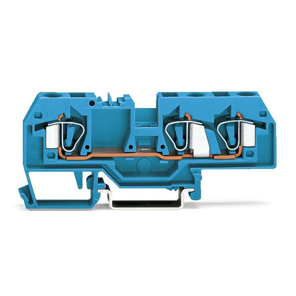 3-conductor through terminal block 6 mm² suitable for Ex i application image 1