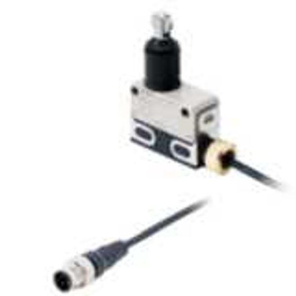 Limit switch, slim sealed, screw terminal, micro load, sealed crossrol D4ER0046M image 2