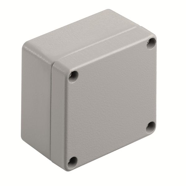 Ex metal housing, 70 x 70 x 45 mm, Powder-coated, Flange plate: No, M4 image 1