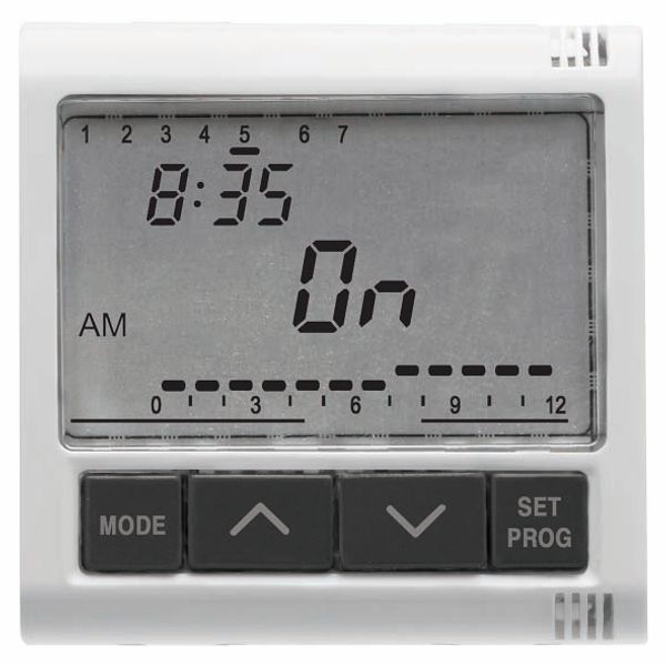 ELETRONIC DAILY/WEEKLY TIMER - 1 CHANNEL - 2 MODULES - SYSTEM WHITE image 2