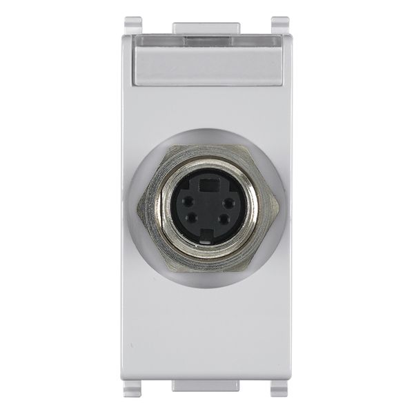 S-Video socket connector Silver image 1