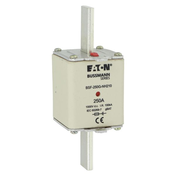 Fuse-link, high speed, 250 A, DC 1000 V, NH2, 54 x 61 x 150 mm, gBat, IEC, blade connection image 21