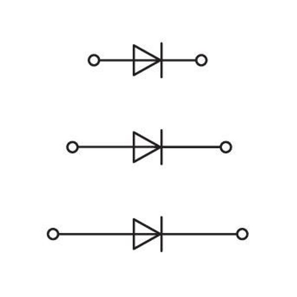 Component terminal block triple-deck with 3 diodes 1N4007 gray image 4