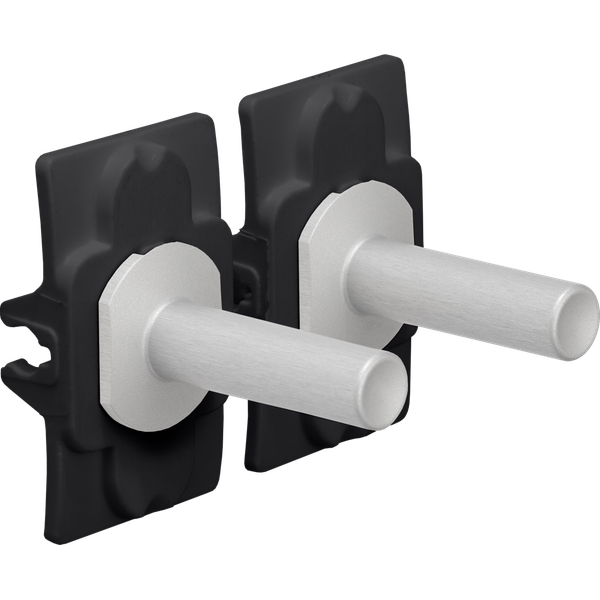 Niko Toggle set for double switch functions, alu grey image 1