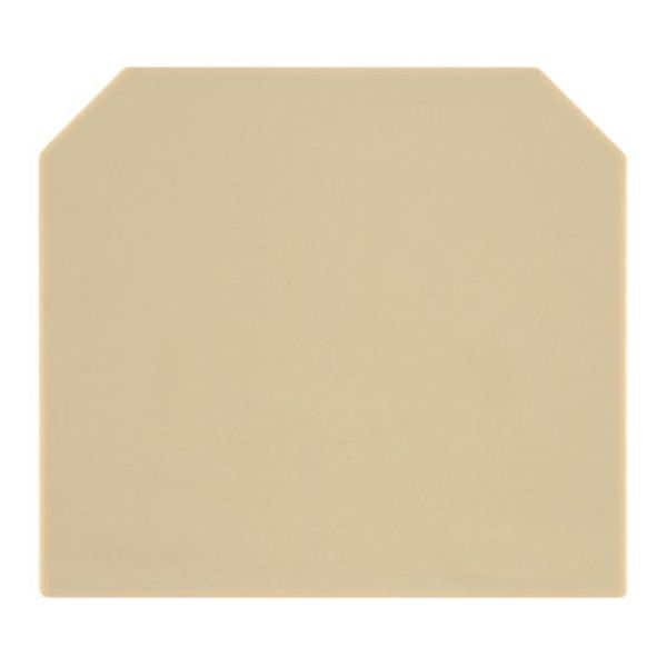 End plate (terminals), 58 mm x 1.5 mm, beige image 1